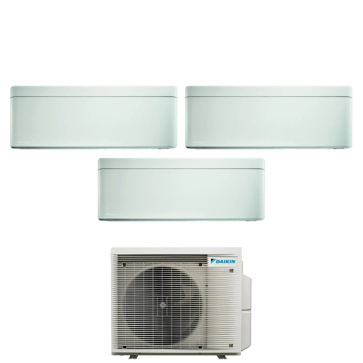 Daikin Stylish multsplit met 3 binnenunits van 2,5kW + 4,2kW + 2,5kW – inclusief standaard montage